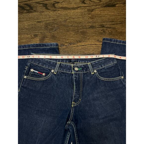 Vintage Tommy Hilfiger Jeans - Dark Wash Size 9 - Bell - Picture 7 of 8